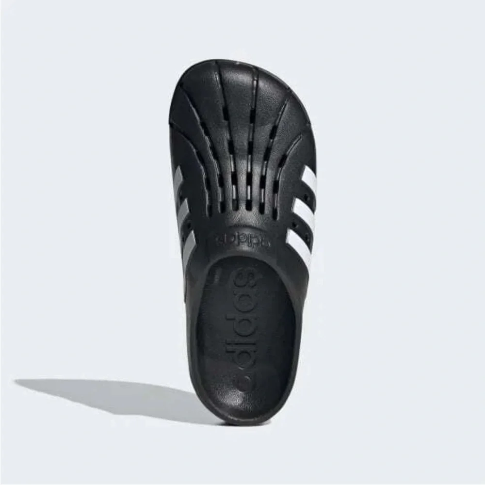 Adidas Adilette Clogs Aqua Water Slide Sandals Black White